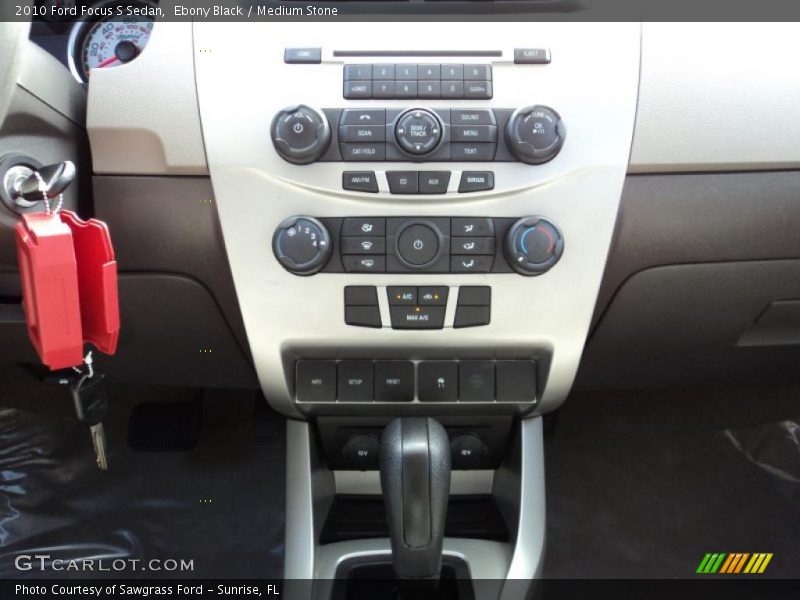 Ebony Black / Medium Stone 2010 Ford Focus S Sedan