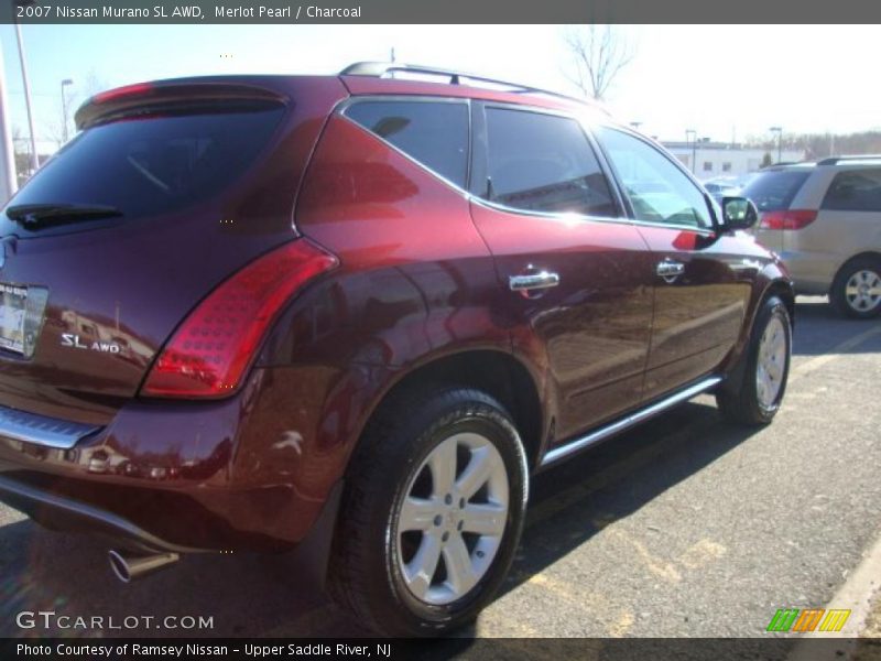 Merlot Pearl / Charcoal 2007 Nissan Murano SL AWD