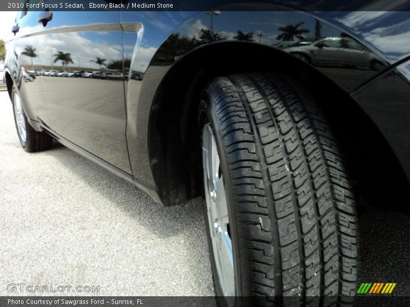 Ebony Black / Medium Stone 2010 Ford Focus S Sedan