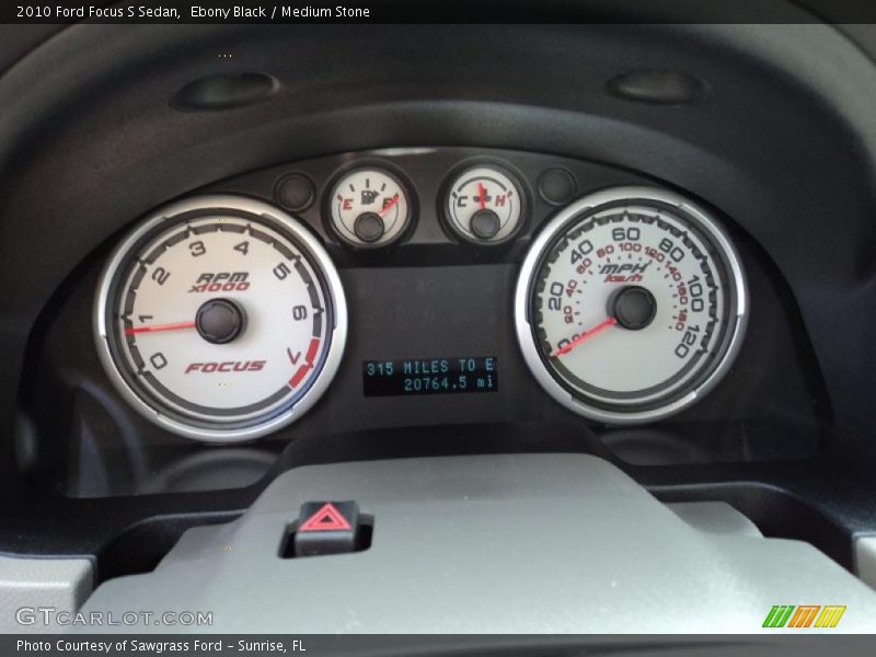 Ebony Black / Medium Stone 2010 Ford Focus S Sedan