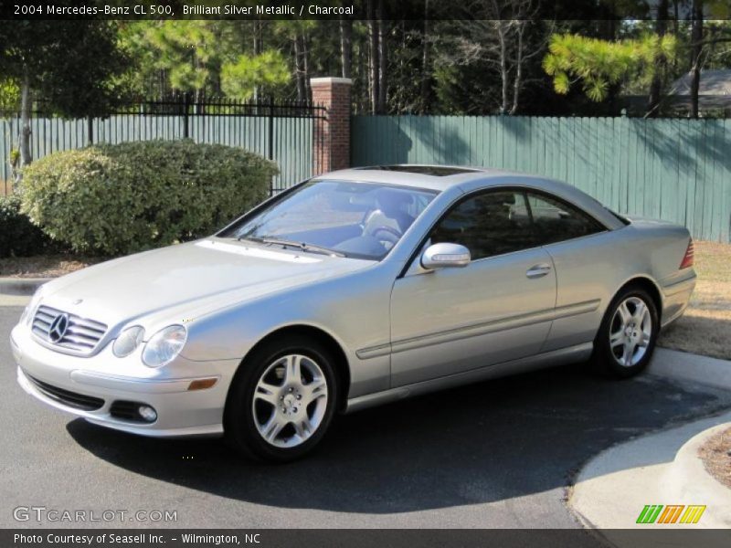 Brilliant Silver Metallic / Charcoal 2004 Mercedes-Benz CL 500