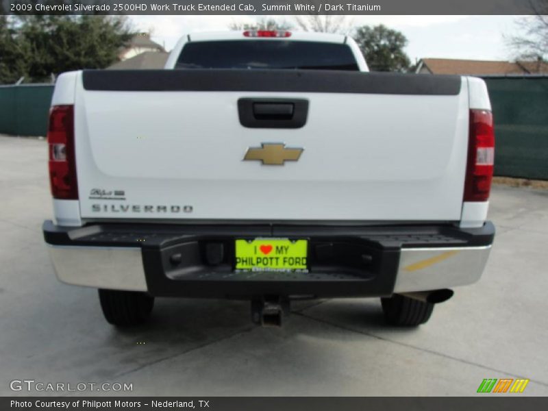 Summit White / Dark Titanium 2009 Chevrolet Silverado 2500HD Work Truck Extended Cab