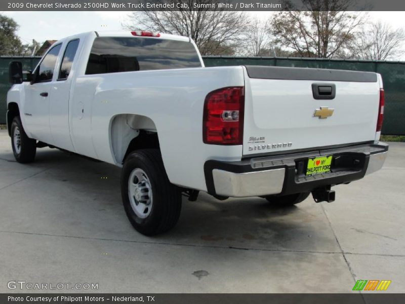 Summit White / Dark Titanium 2009 Chevrolet Silverado 2500HD Work Truck Extended Cab
