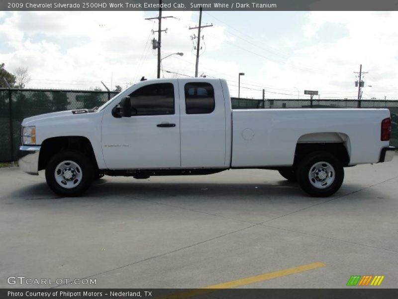 Summit White / Dark Titanium 2009 Chevrolet Silverado 2500HD Work Truck Extended Cab