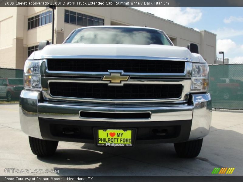 Summit White / Dark Titanium 2009 Chevrolet Silverado 2500HD Work Truck Extended Cab