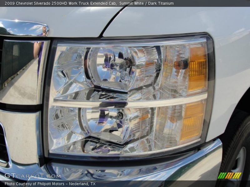 Summit White / Dark Titanium 2009 Chevrolet Silverado 2500HD Work Truck Extended Cab
