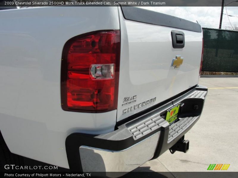 Summit White / Dark Titanium 2009 Chevrolet Silverado 2500HD Work Truck Extended Cab