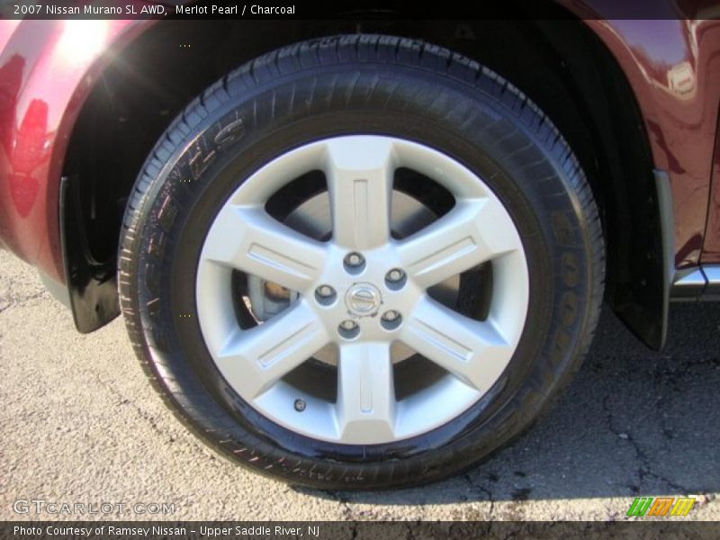Merlot Pearl / Charcoal 2007 Nissan Murano SL AWD