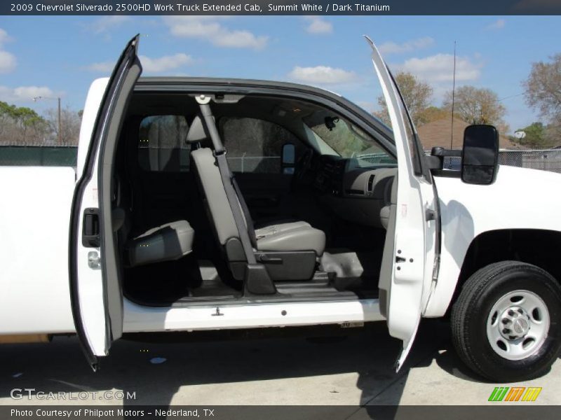 Summit White / Dark Titanium 2009 Chevrolet Silverado 2500HD Work Truck Extended Cab