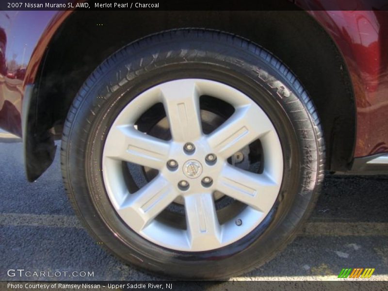 Merlot Pearl / Charcoal 2007 Nissan Murano SL AWD
