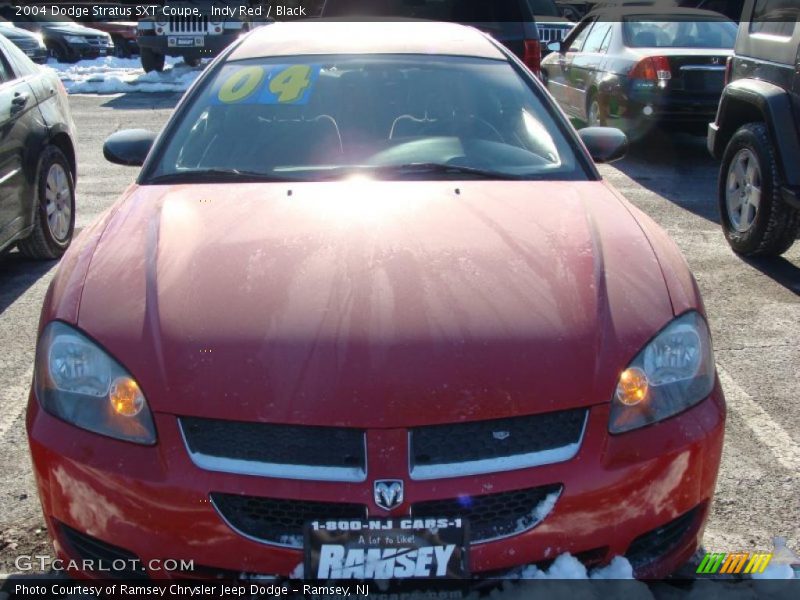 Indy Red / Black 2004 Dodge Stratus SXT Coupe