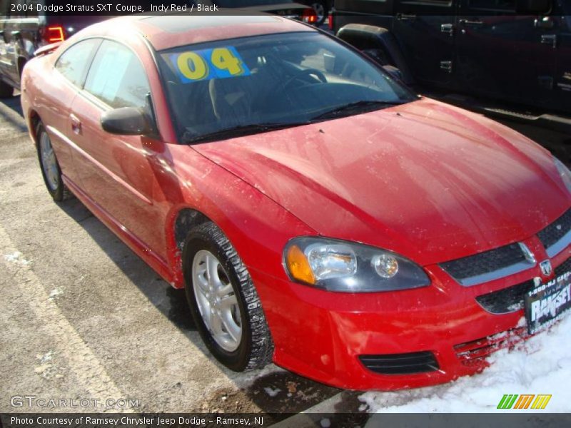 Indy Red / Black 2004 Dodge Stratus SXT Coupe
