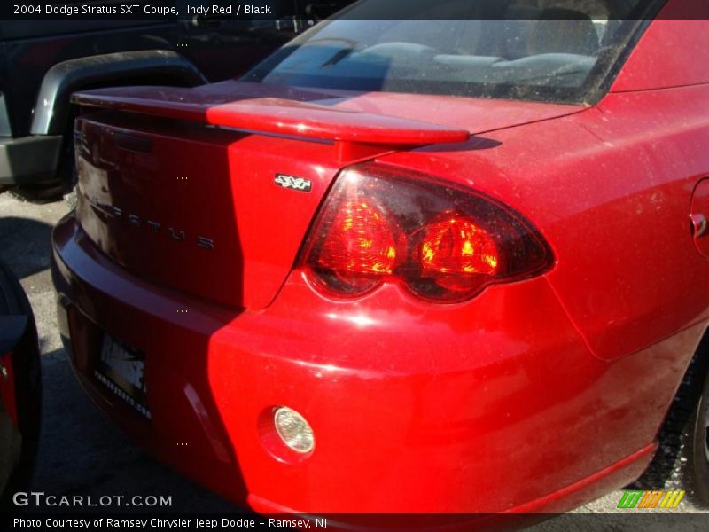 Indy Red / Black 2004 Dodge Stratus SXT Coupe