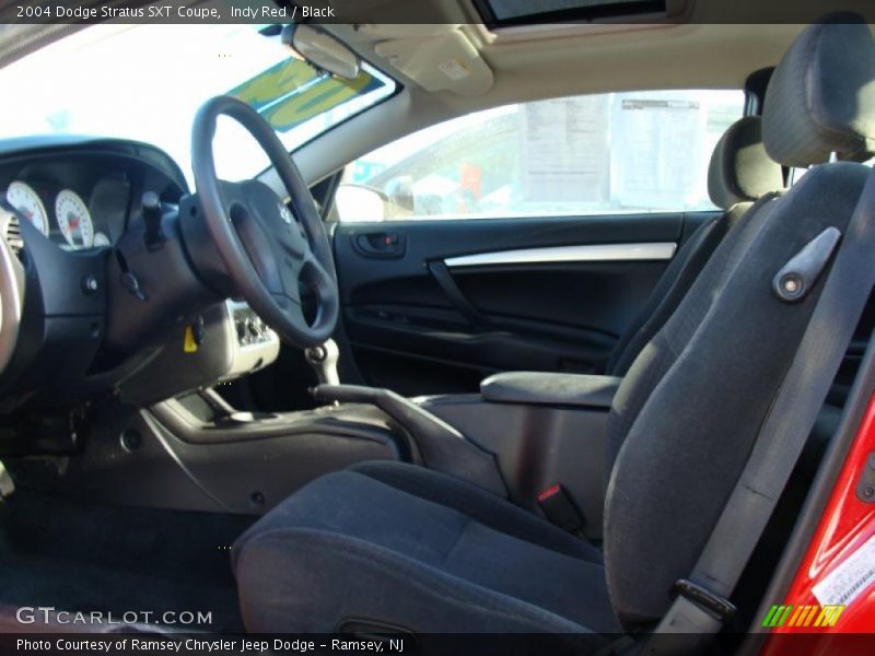 Indy Red / Black 2004 Dodge Stratus SXT Coupe