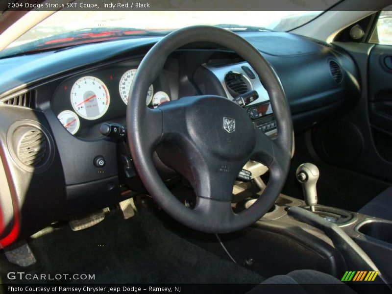 Indy Red / Black 2004 Dodge Stratus SXT Coupe