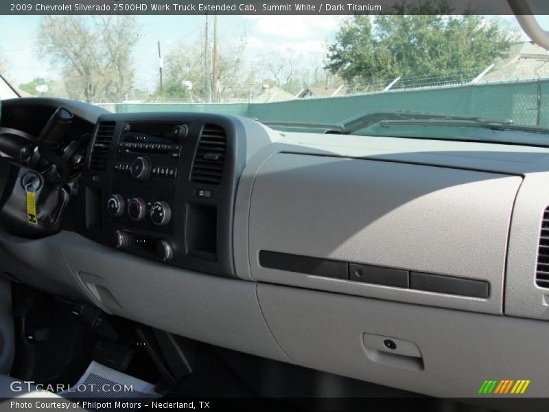 Summit White / Dark Titanium 2009 Chevrolet Silverado 2500HD Work Truck Extended Cab