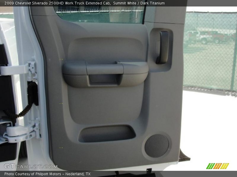 Summit White / Dark Titanium 2009 Chevrolet Silverado 2500HD Work Truck Extended Cab