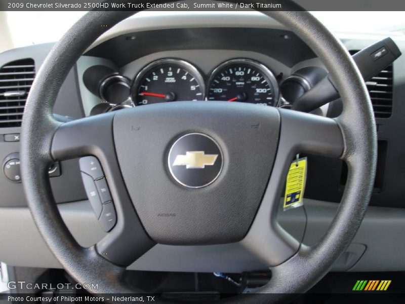  2009 Silverado 2500HD Work Truck Extended Cab Steering Wheel