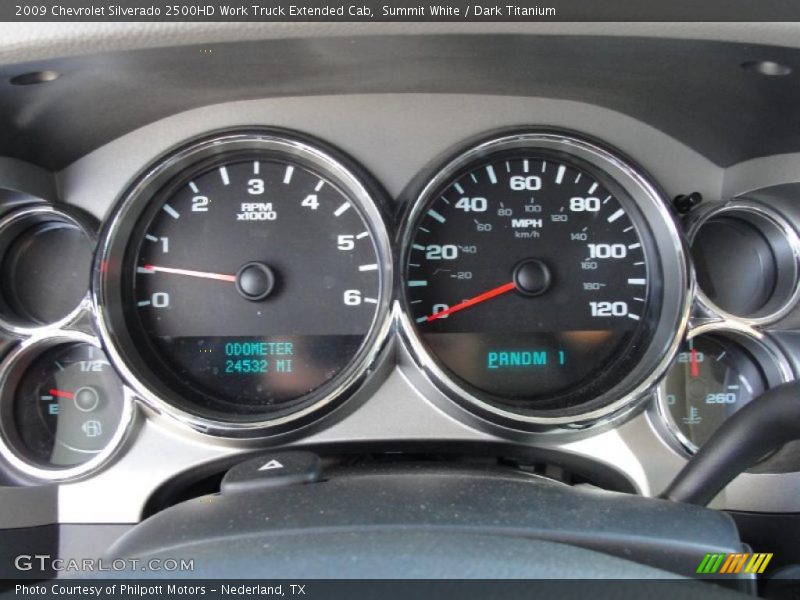 Summit White / Dark Titanium 2009 Chevrolet Silverado 2500HD Work Truck Extended Cab