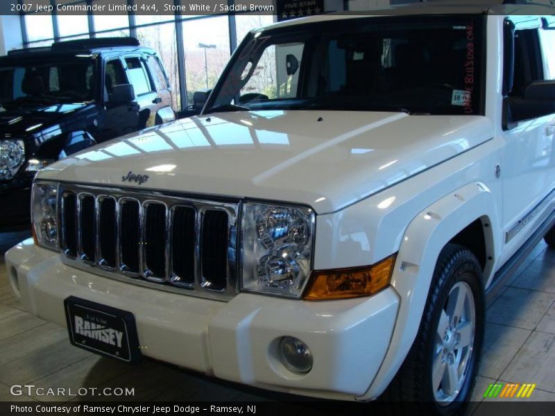 Stone White / Saddle Brown 2007 Jeep Commander Limited 4x4