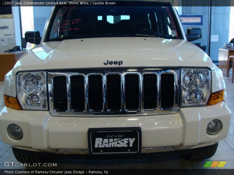 Stone White / Saddle Brown 2007 Jeep Commander Limited 4x4