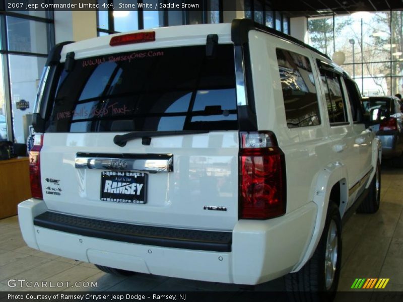 Stone White / Saddle Brown 2007 Jeep Commander Limited 4x4