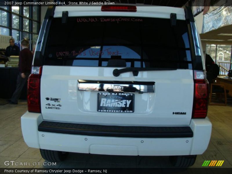 Stone White / Saddle Brown 2007 Jeep Commander Limited 4x4