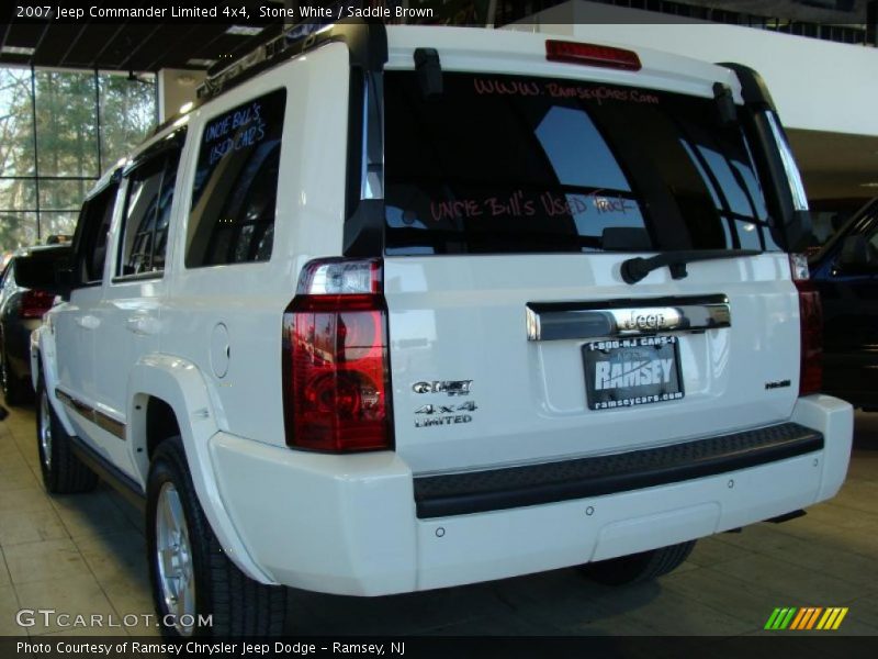 Stone White / Saddle Brown 2007 Jeep Commander Limited 4x4