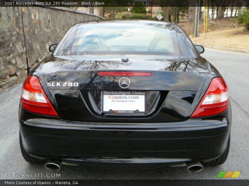 Black / Black 2007 Mercedes-Benz SLK 280 Roadster