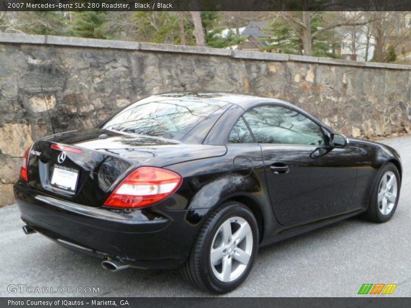 Black / Black 2007 Mercedes-Benz SLK 280 Roadster