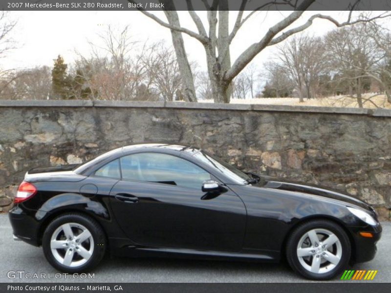 Black / Black 2007 Mercedes-Benz SLK 280 Roadster