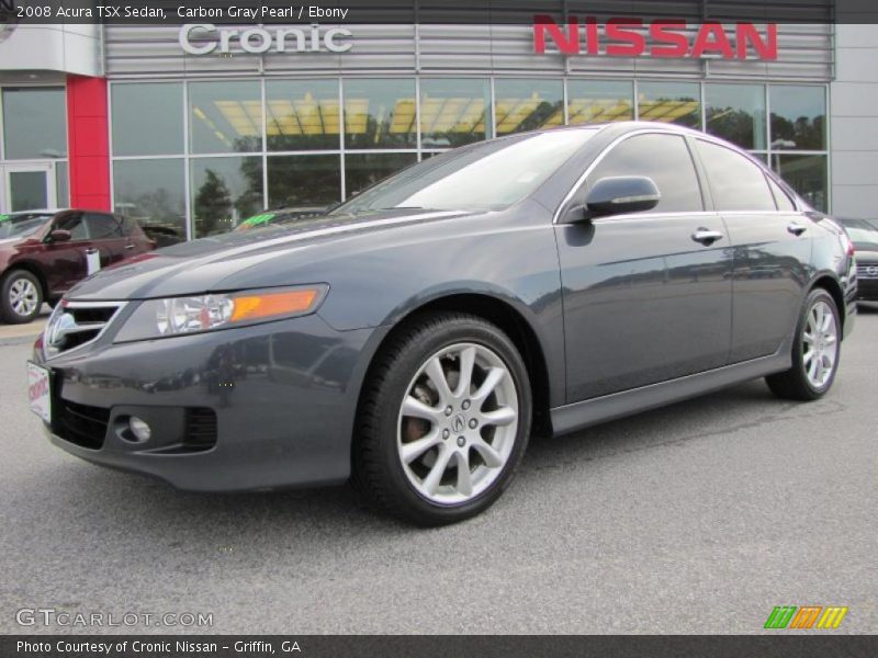 Carbon Gray Pearl / Ebony 2008 Acura TSX Sedan