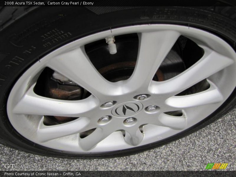Carbon Gray Pearl / Ebony 2008 Acura TSX Sedan
