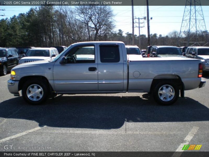 Silver Birch Metallic / Dark Pewter 2005 GMC Sierra 1500 SLT Extended Cab