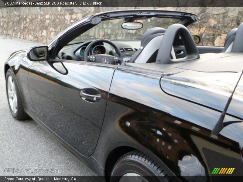 Black / Black 2007 Mercedes-Benz SLK 280 Roadster