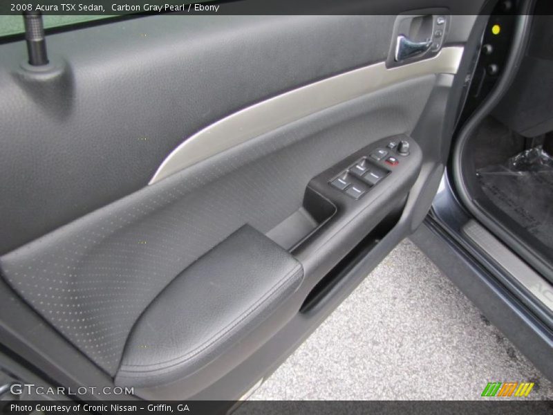 Carbon Gray Pearl / Ebony 2008 Acura TSX Sedan