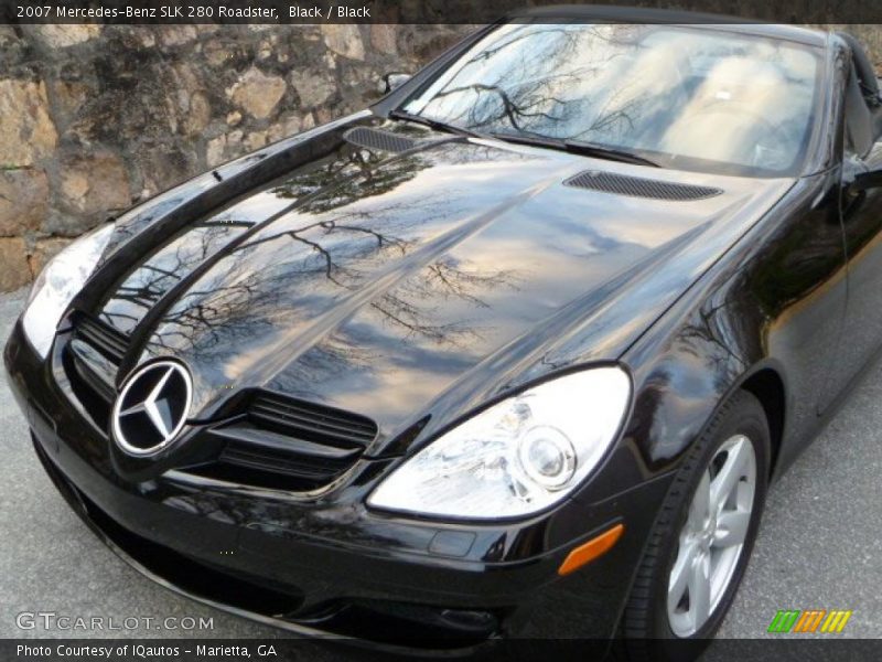 Black / Black 2007 Mercedes-Benz SLK 280 Roadster