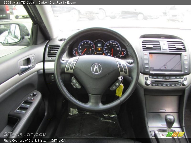 Carbon Gray Pearl / Ebony 2008 Acura TSX Sedan