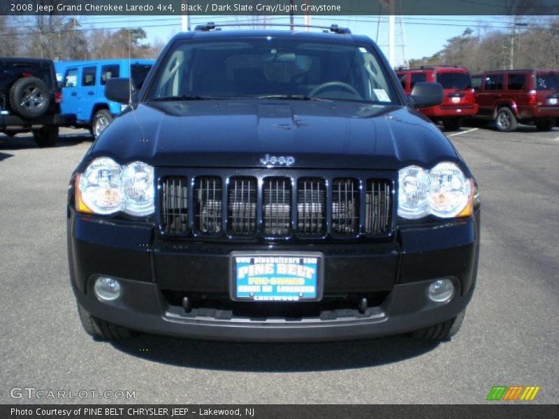 Black / Dark Slate Gray/Light Graystone 2008 Jeep Grand Cherokee Laredo 4x4