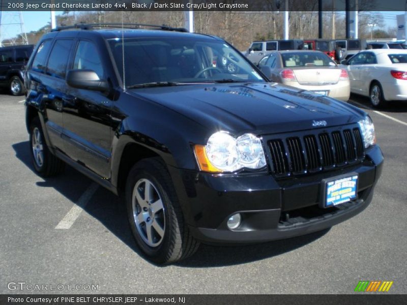Black / Dark Slate Gray/Light Graystone 2008 Jeep Grand Cherokee Laredo 4x4