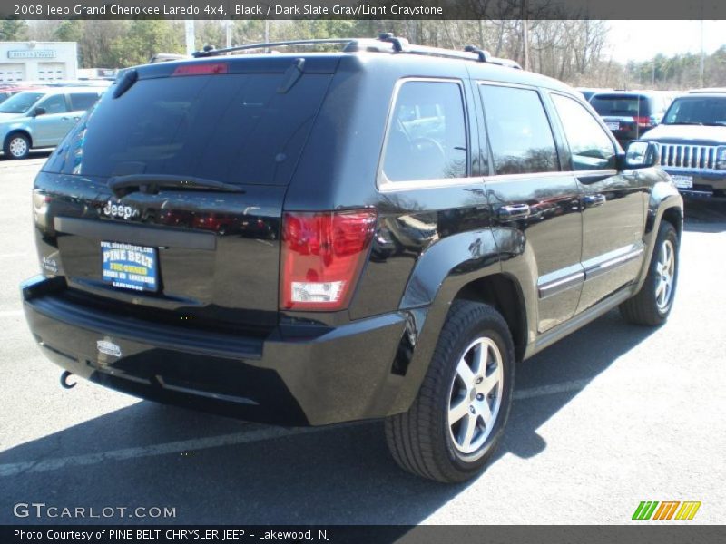 Black / Dark Slate Gray/Light Graystone 2008 Jeep Grand Cherokee Laredo 4x4