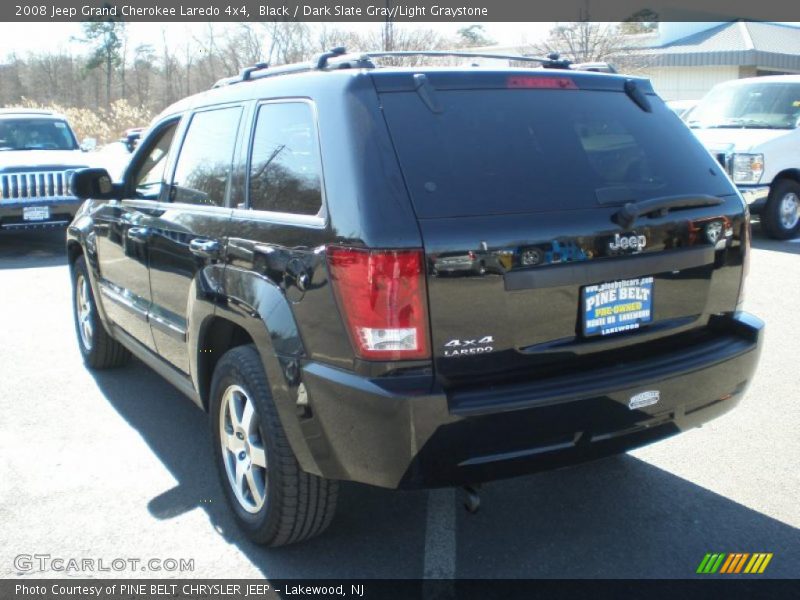 Black / Dark Slate Gray/Light Graystone 2008 Jeep Grand Cherokee Laredo 4x4