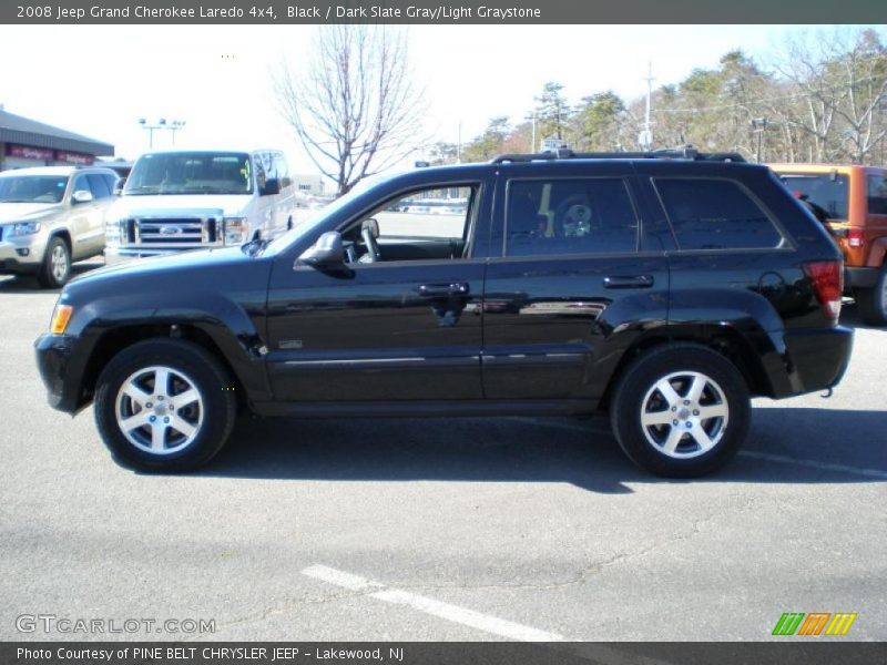 Black / Dark Slate Gray/Light Graystone 2008 Jeep Grand Cherokee Laredo 4x4