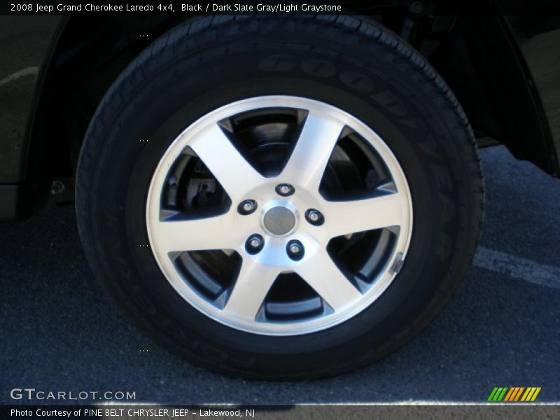 Black / Dark Slate Gray/Light Graystone 2008 Jeep Grand Cherokee Laredo 4x4