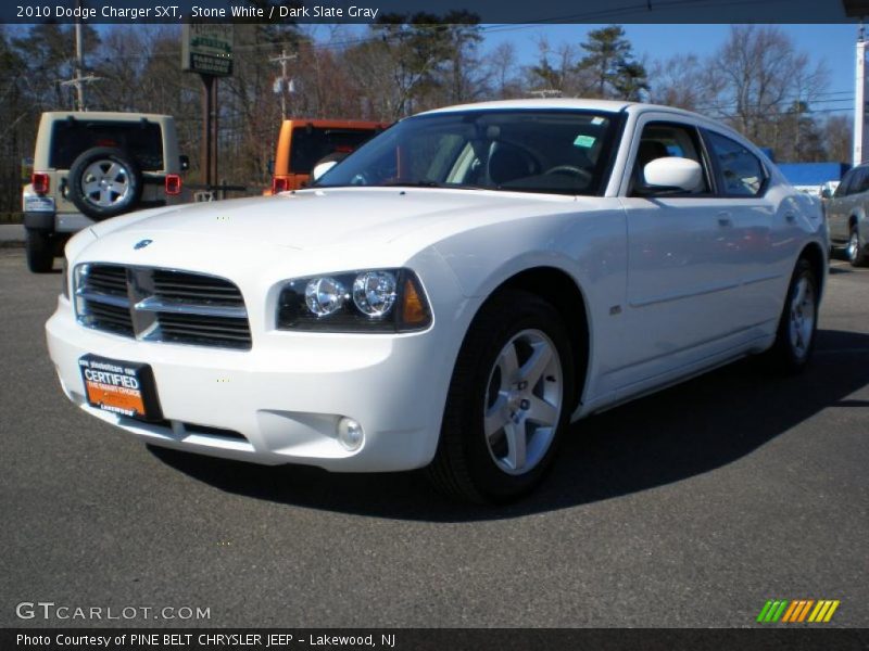 Stone White / Dark Slate Gray 2010 Dodge Charger SXT