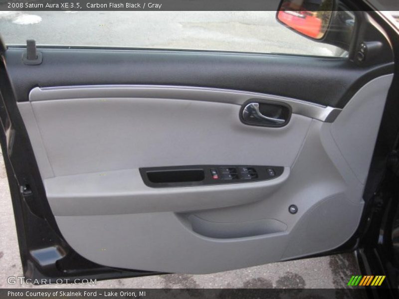 Carbon Flash Black / Gray 2008 Saturn Aura XE 3.5