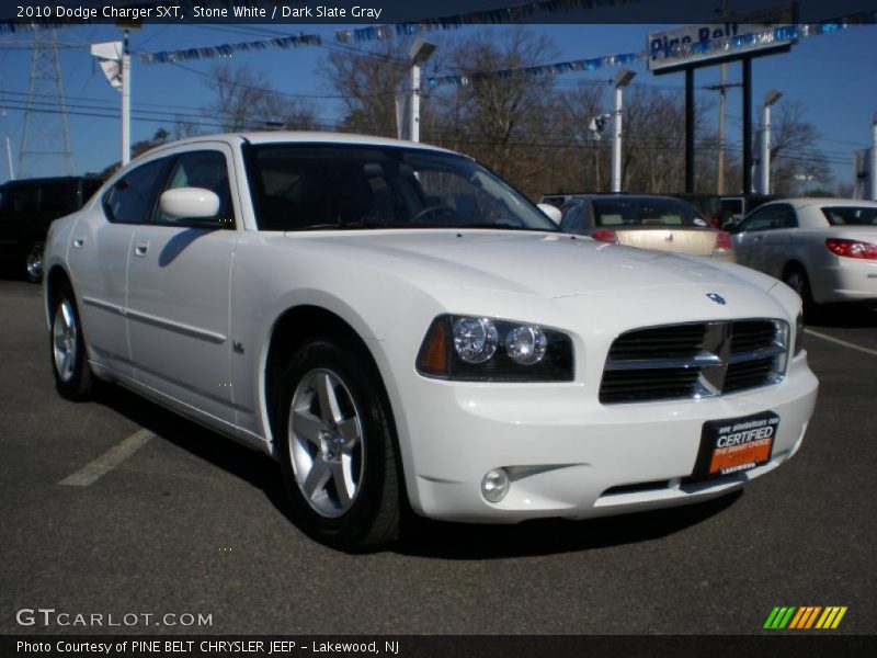 Stone White / Dark Slate Gray 2010 Dodge Charger SXT