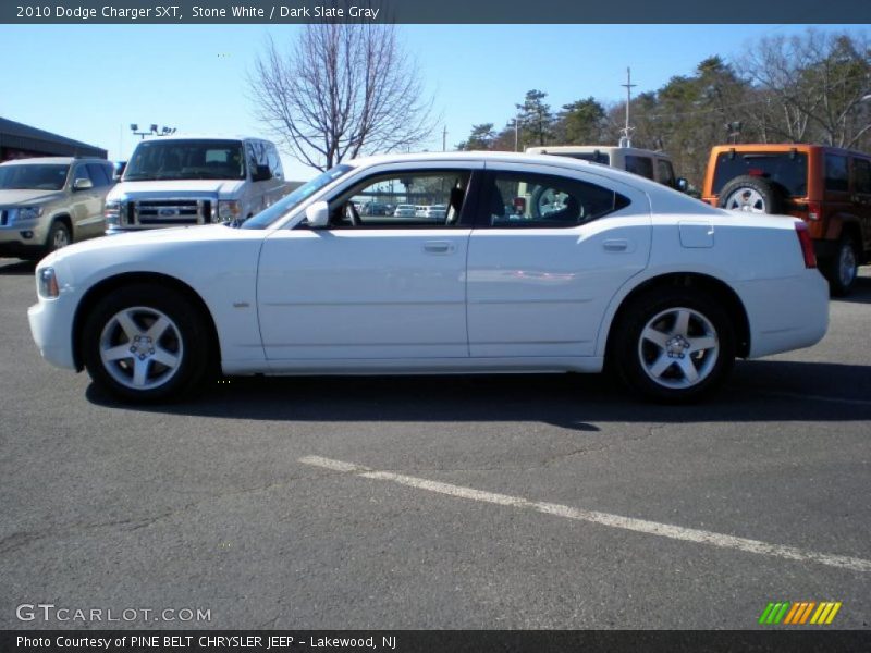 Stone White / Dark Slate Gray 2010 Dodge Charger SXT
