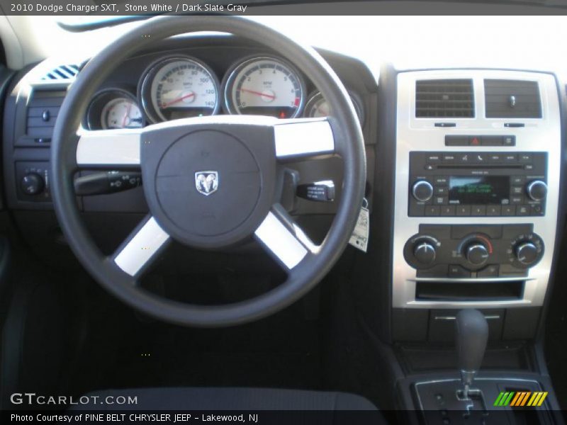 Stone White / Dark Slate Gray 2010 Dodge Charger SXT