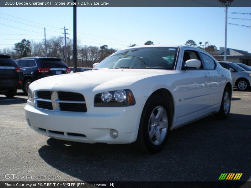 Stone White / Dark Slate Gray 2010 Dodge Charger SXT